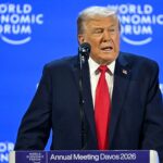 President Donald Trump, Wednesday WEF annual meeting in Davos, Switzerland.